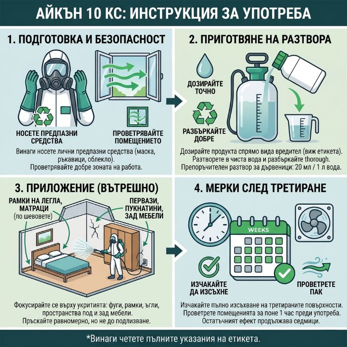 Как да използвате Айкън против дървеници правилно?